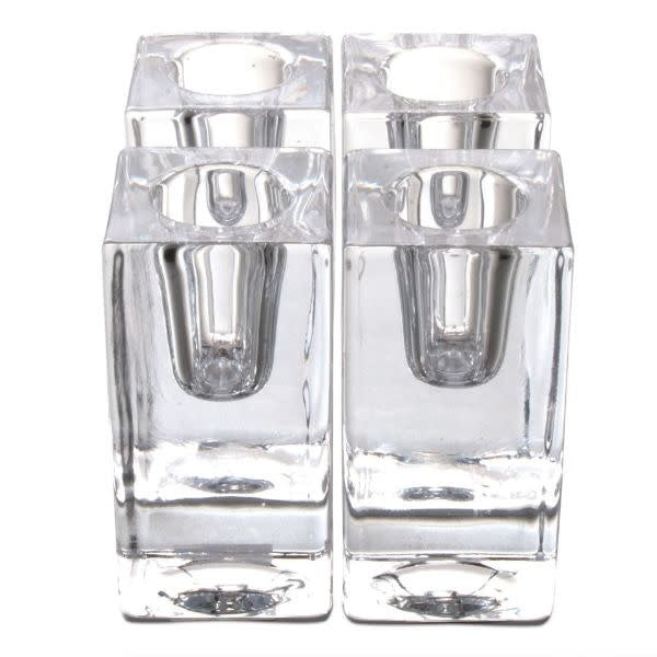 Glass Taper Candle Holder | 3in x 1.5in