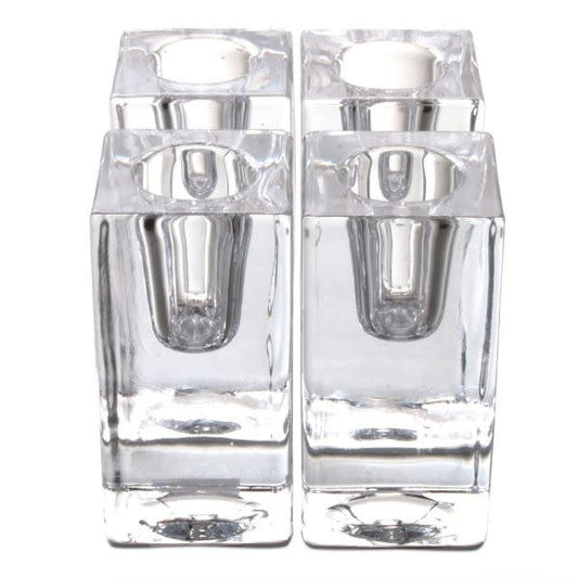 Glass Taper Candle Holder | 3in x 1.5in