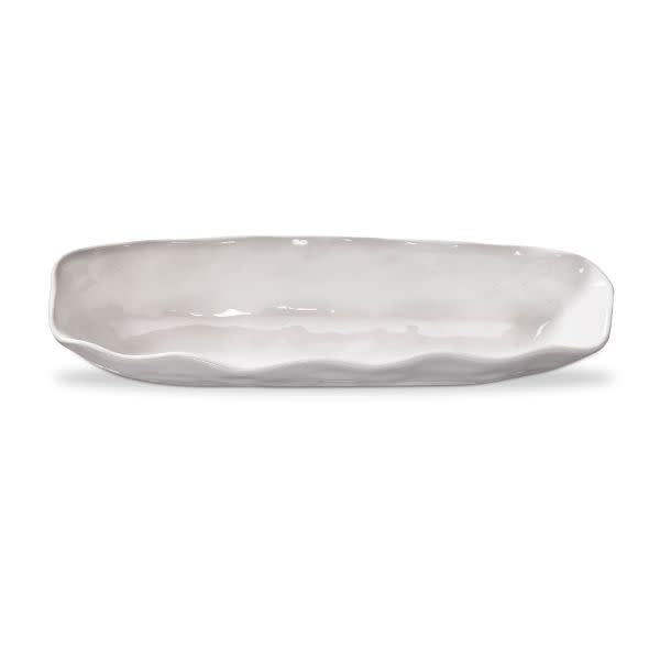 Organic Scalloped Cracker Dish | 14in x 4in