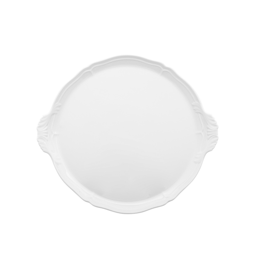 Ginori 1735 Antico Doccia Bianco Round Cake Plate | 12in