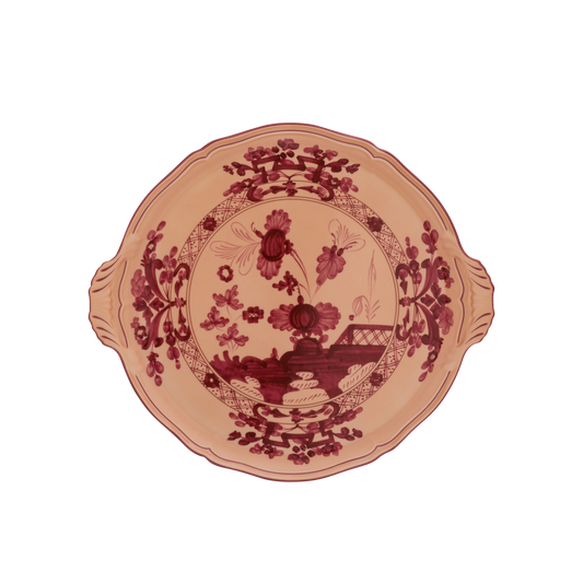 Ginori 1735 Oriente Italiano Vermiglio Round Cake Plate | 12in