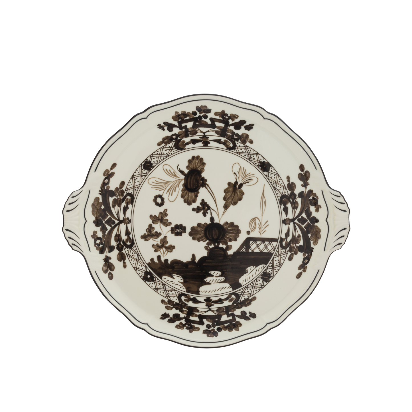 Ginori 1735 Oriente Italiano Albus Round Cake Plate | 12in