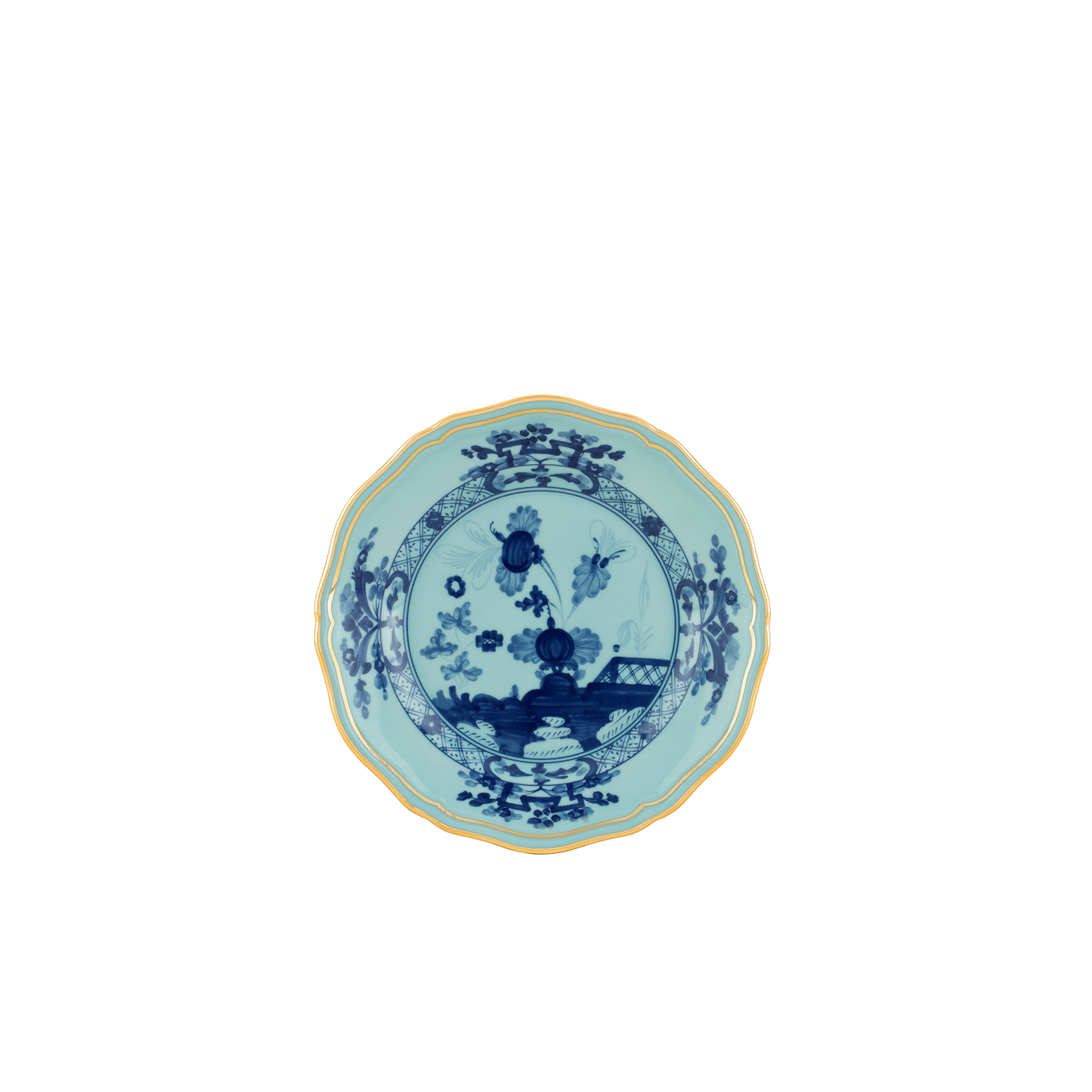 Ginori 1735 Oriente Italiano Bread Plate | Iris Blue 6.75in
