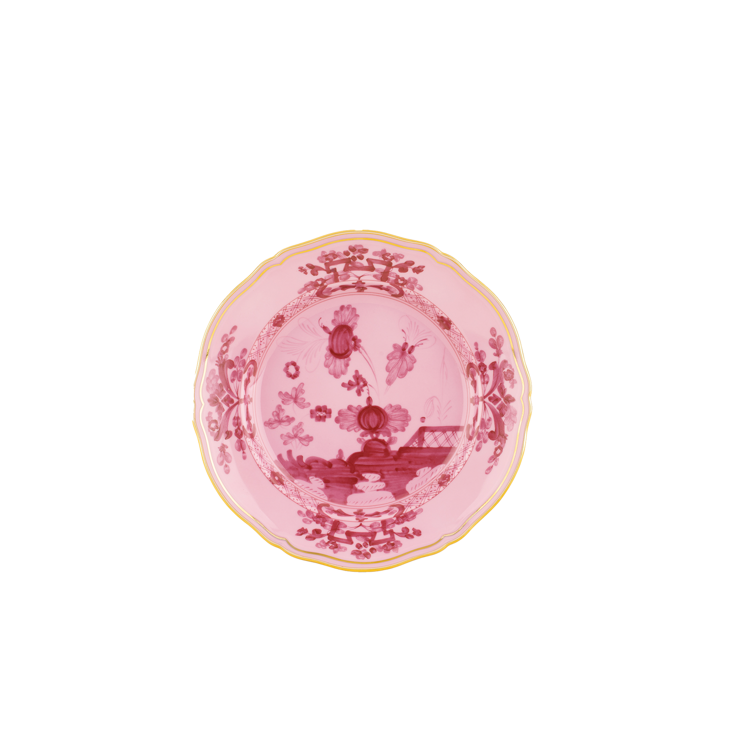 Ginori 1735 Oriente Italiano Salad Dessert Plate | Porpora Pink 8.25in