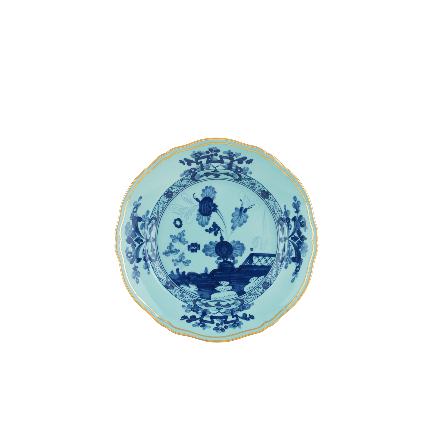 Ginori 1735 Oriente Italiano Iris Salad Dessert Plate | 8.25in