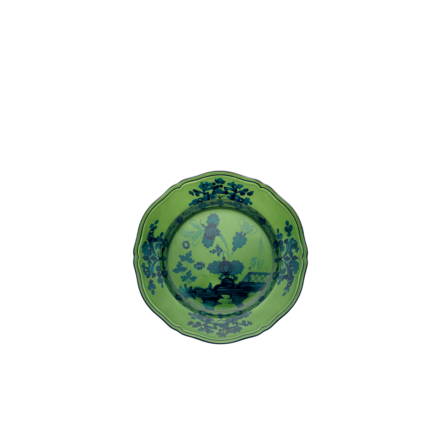 Ginori 1735 Oriente Italiano Malachite Flat Dinner Plate | 10.5in