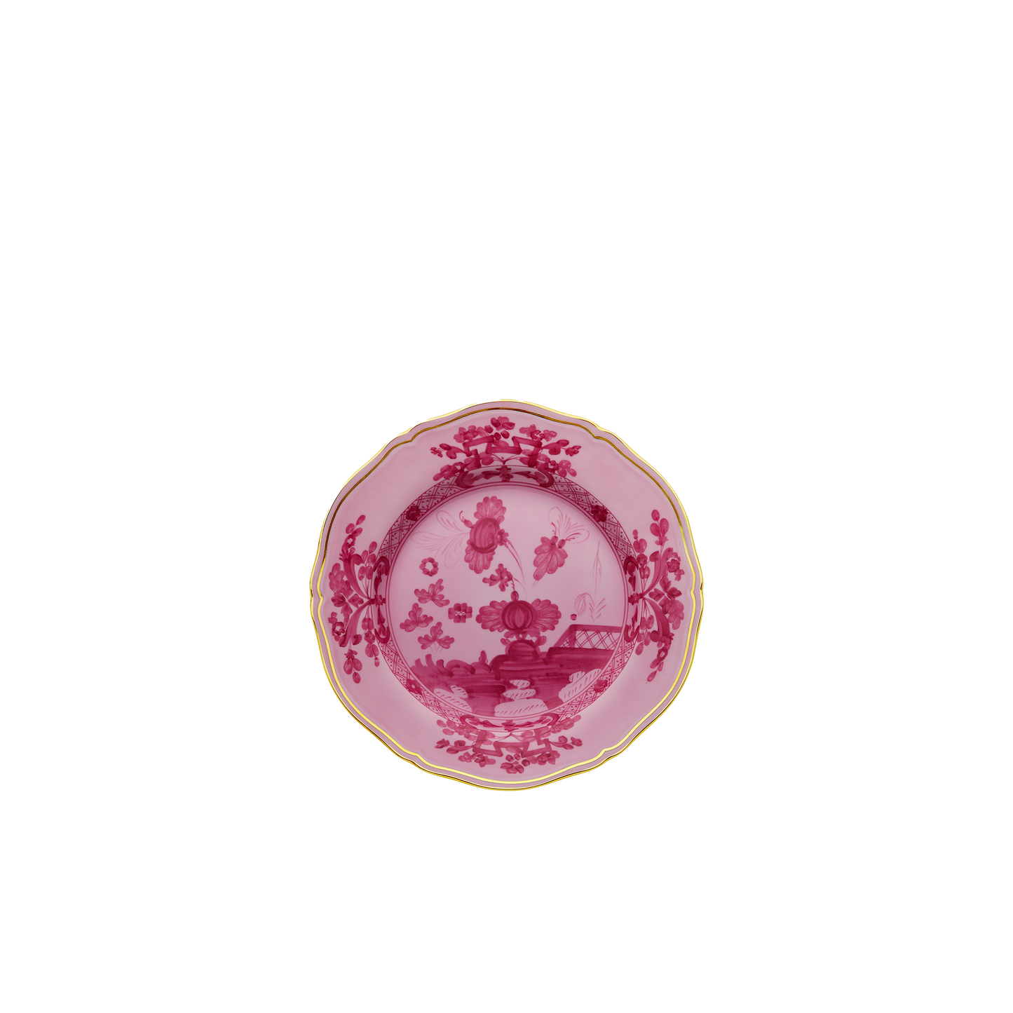 Ginori 1735 Oriente Italiano Flat Dinner Plate | Porpora Pink 10.5in