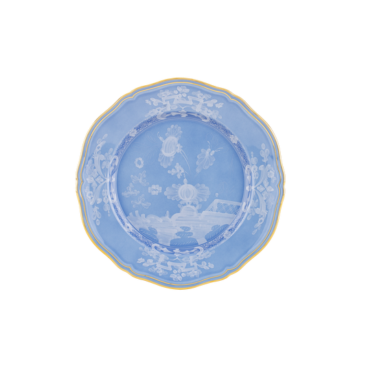 Ginori 1735 Oriente Italiano Flat Dinner Plate | Pervinca Blue 10.5in