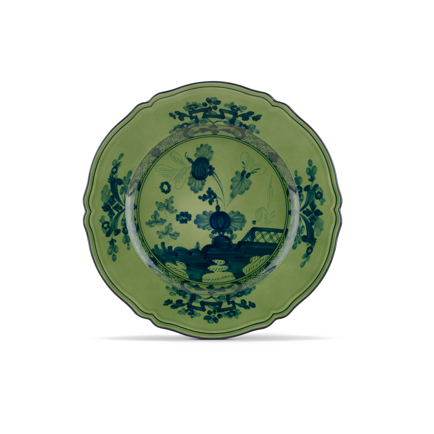 Ginori 1735 Oriente Italiano Malachite Charger Plate | 12.25in