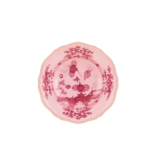 Ginori 1735 Oriente Italiano Soup Plate | Porpora Pink 9.5in