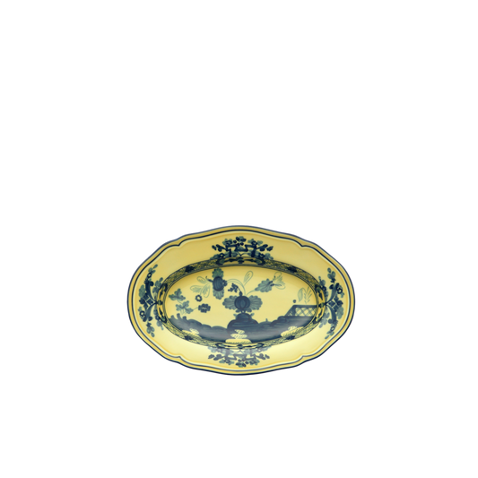 Ginori 1735 Oriente Italiano Citrino Oval Pickle Dish | 8.75in