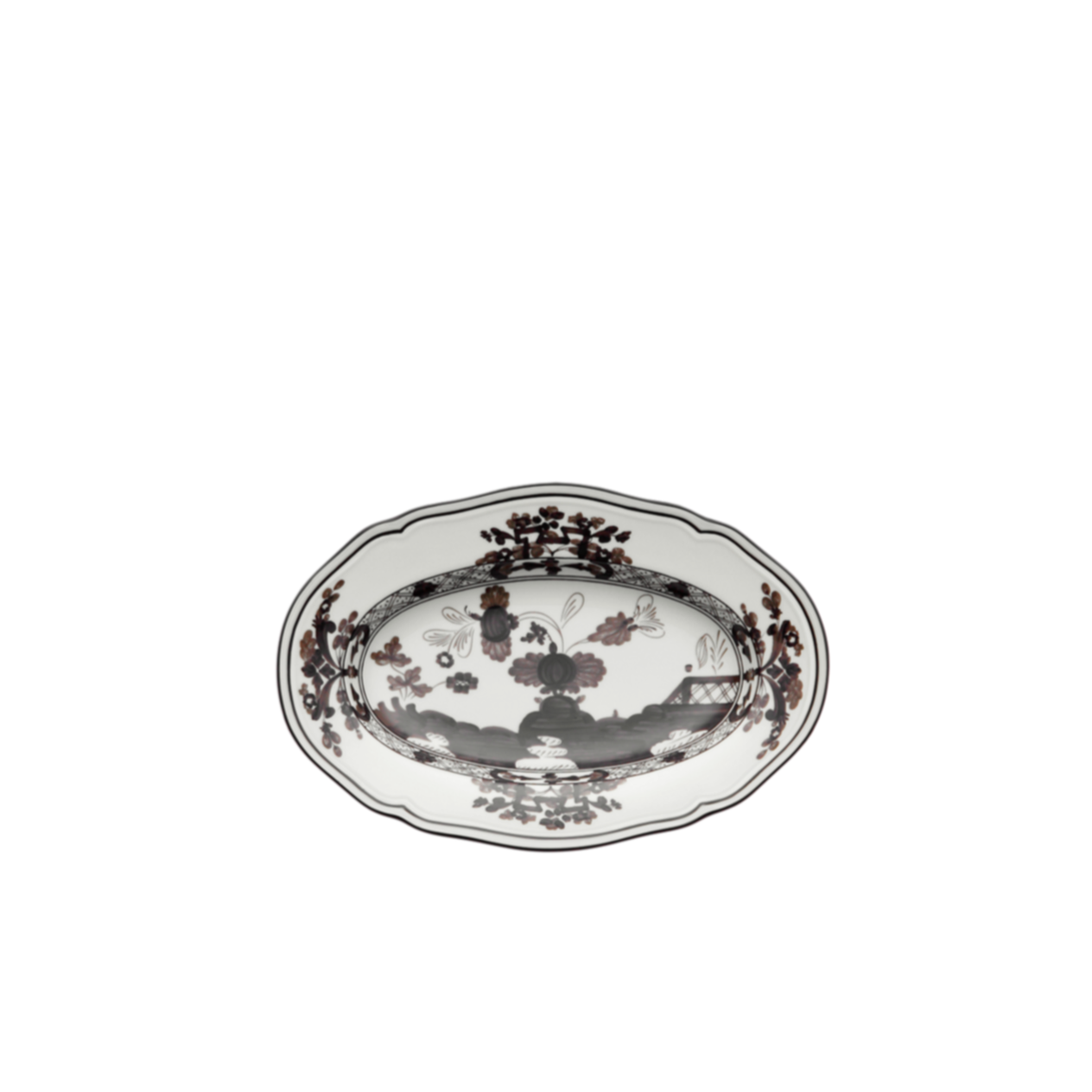 Ginori 1735 Oriente Italiano Albus Oval Pickle Dish | 8.75in