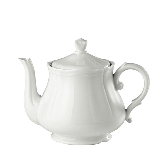Ginori 1735 Antico Doccia Bianco Teapot with Cover for 12 | 38.5oz