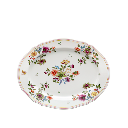 Ginori 1735 Granduca Coreana Oval Flat Platter  | 13.5in