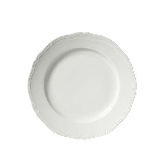 Ginori 1735 Antico Doccia Bianco Round Flat Plate | 12.25in
