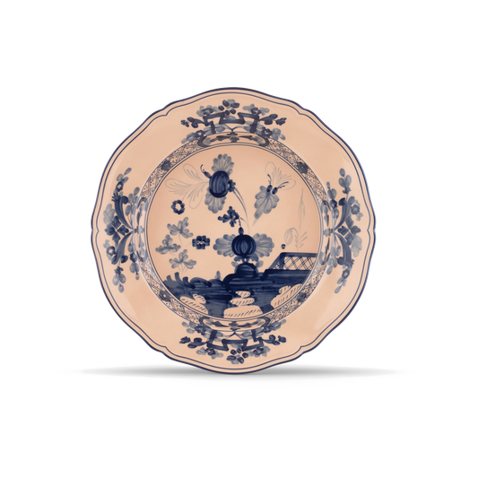 Ginori 1735 Oriente Italiano Cipria Round Flat Platter | 12.25in