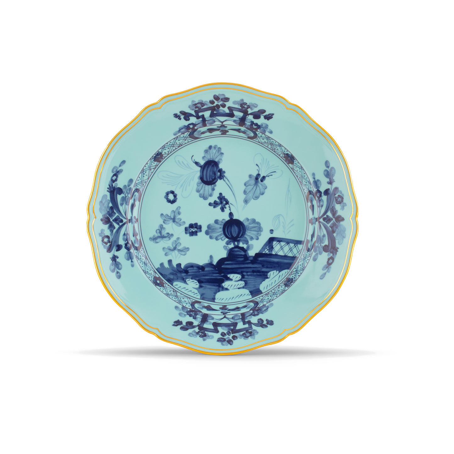 Ginori 1735 Oriente Italiano Iris Round Flat Platter | 12.25in