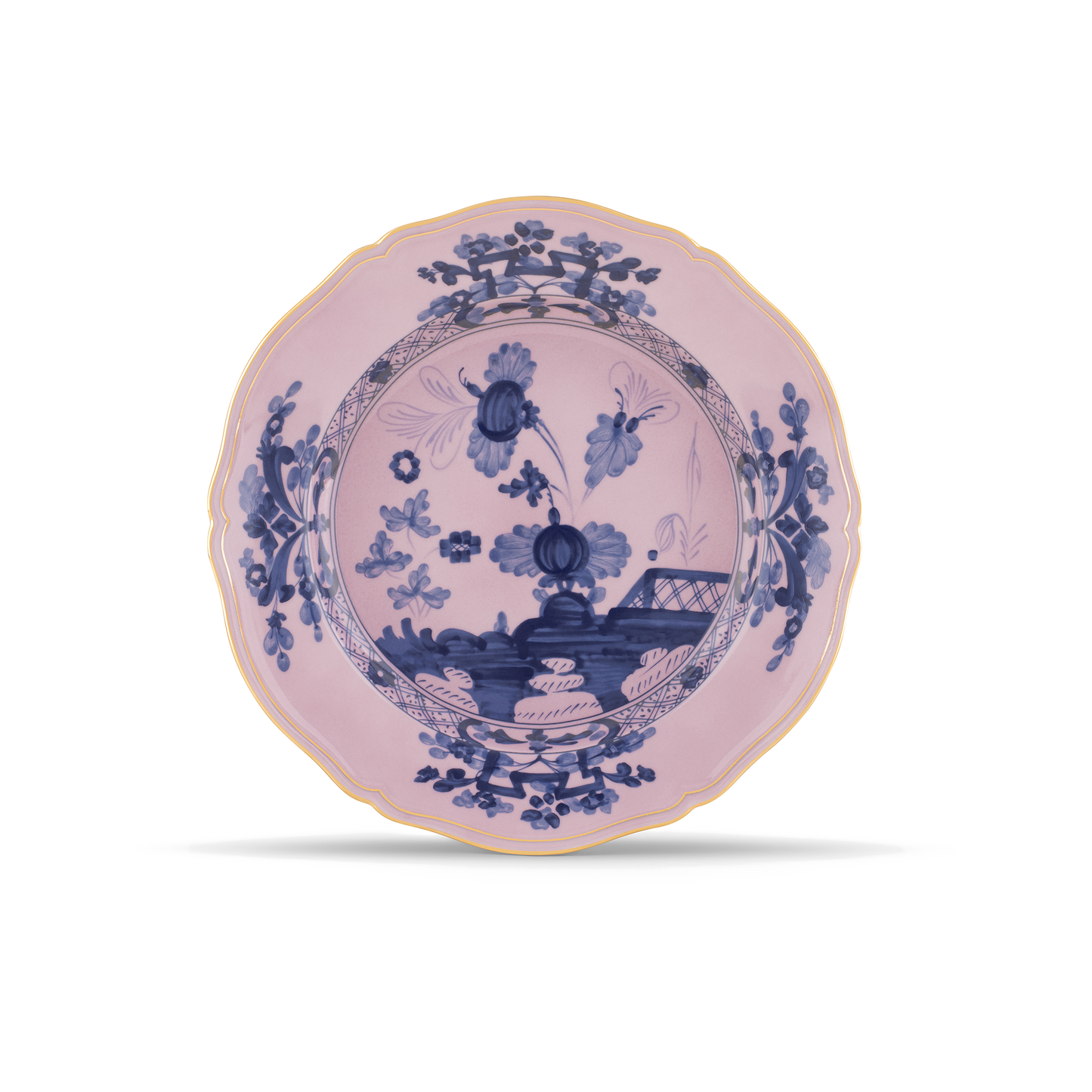 Ginori 1735 Oriente Italiano Azalea Round Flat Platter | 12.25in