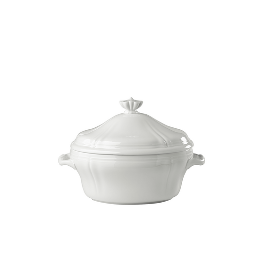 Ginori 1735 Antico Doccia Bianco Oval Tureen with Cover | 135.75oz