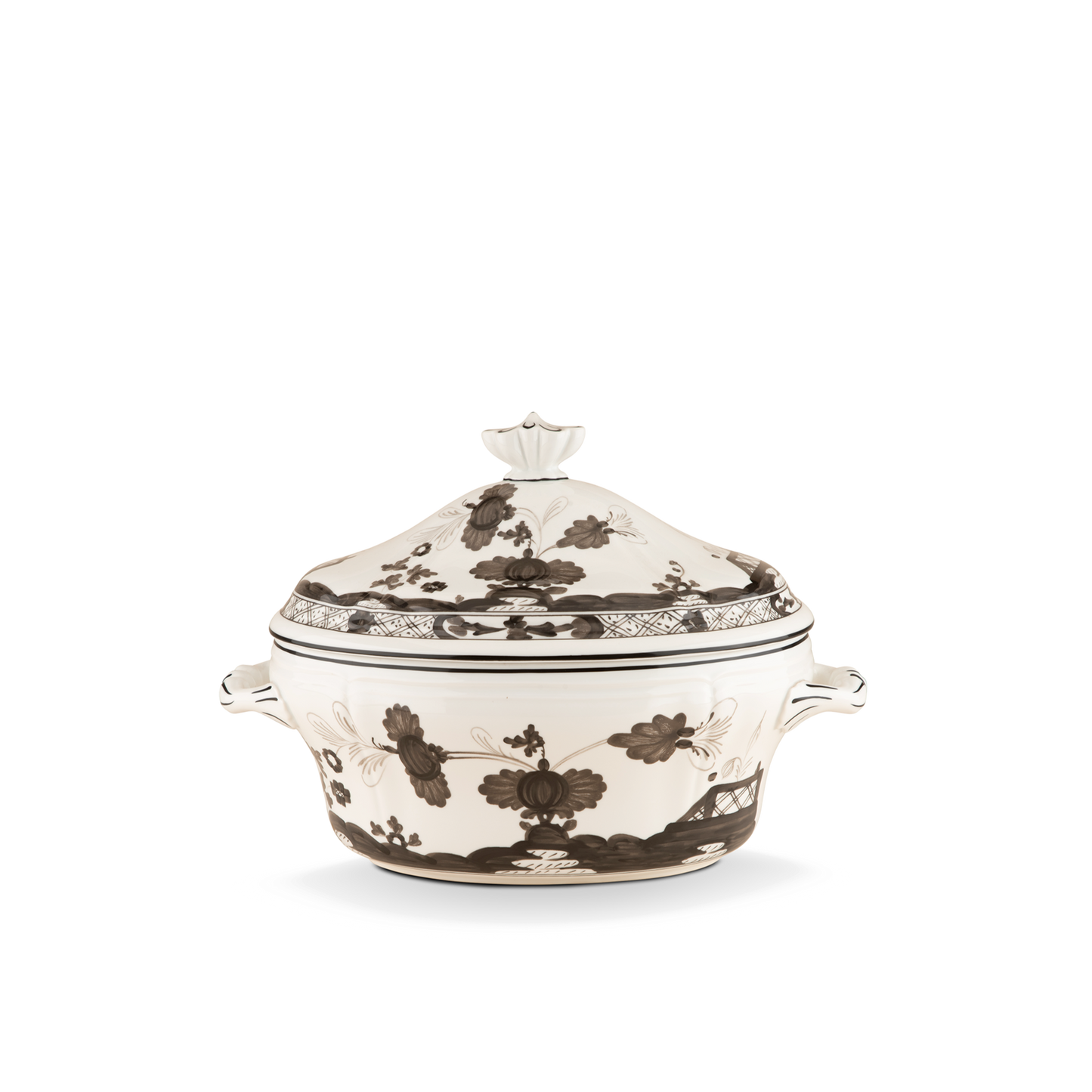 Ginori 1735 Oriente Italiano Albus Oval Tureen with Cover | 135.75oz