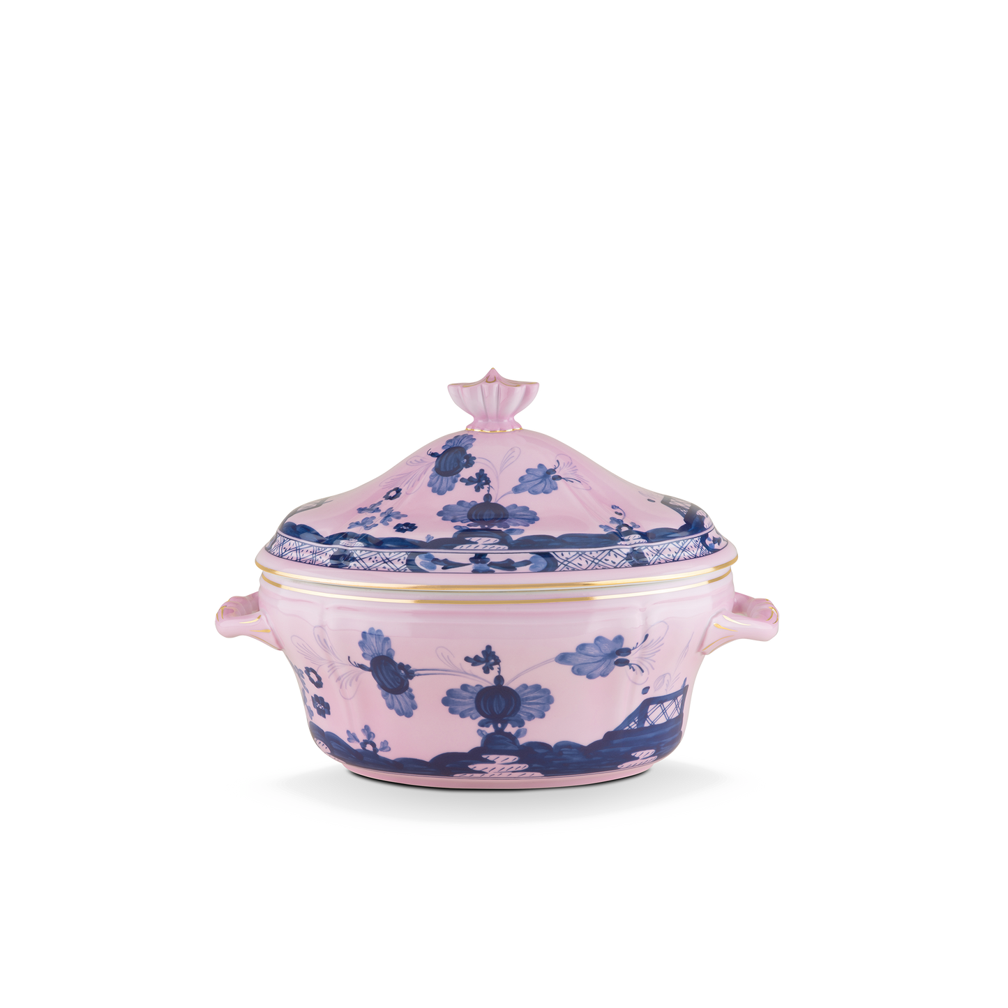 Ginori 1735 Oriente Italiano Azalea Oval Tureen with Cover | 135.75oz