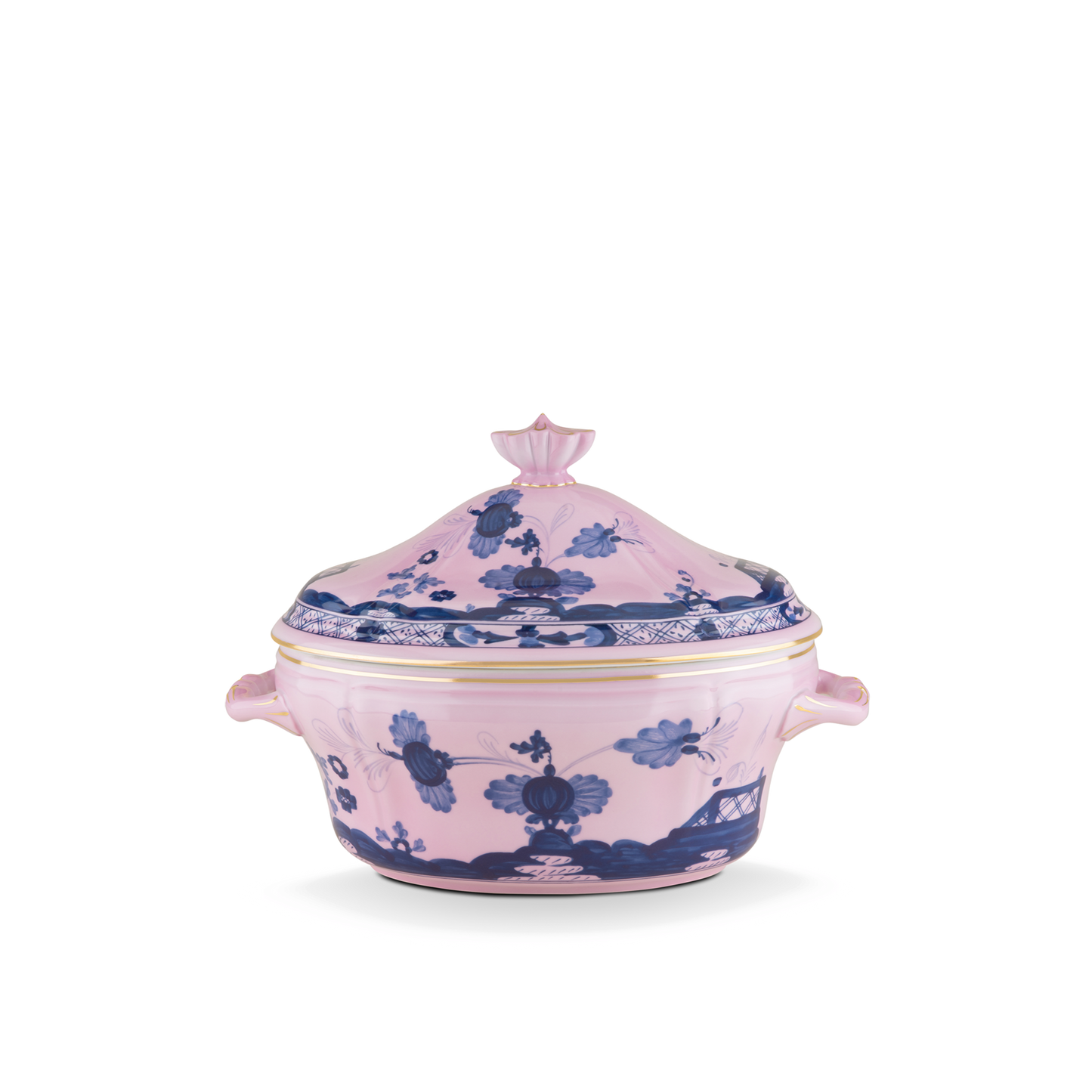 Ginori 1735 Oriente Italiano Azalea Oval Tureen with Cover | 135.75oz