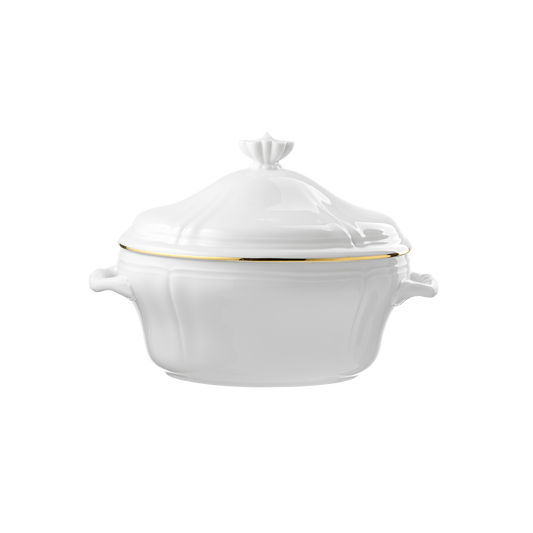 Ginori 1735 Corona Oro Brillante Oval Tureen with Cover  | 135.75oz
