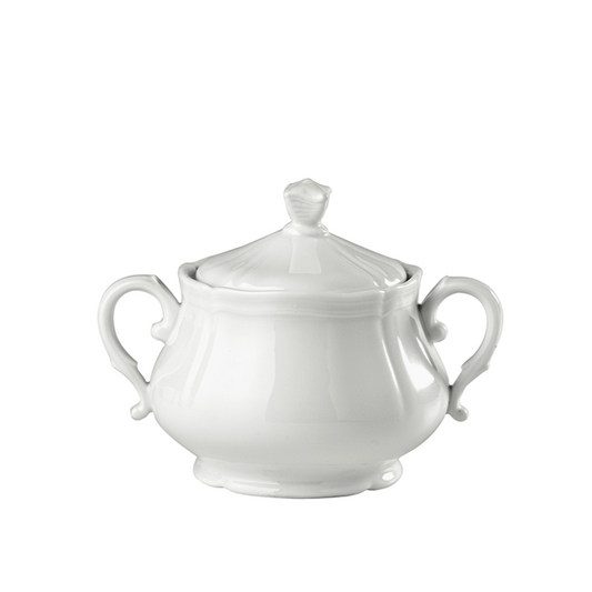 Ginori 1735 Antico Doccia Bianco Large Sugar Bowl | 16.75oz