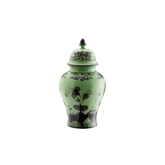 Ginori 1735 Oriente Italiano Bario Potiche Vase with Cover | 15in