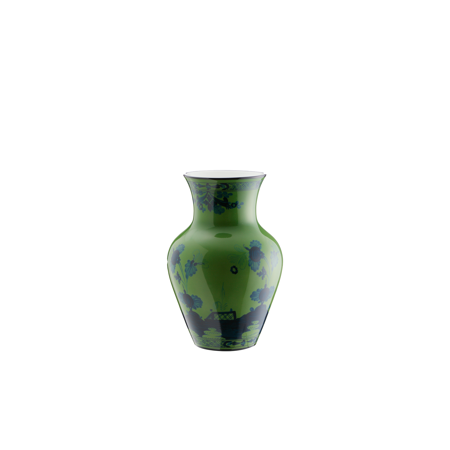 Ginori 1735 Oriente Italiano Malachite Ming Vase | 9in