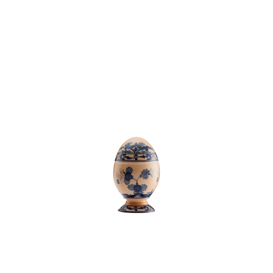 Ginori 1735 Oriente Italiano Cipria Vide Poche Egg with Cover | 5.25in