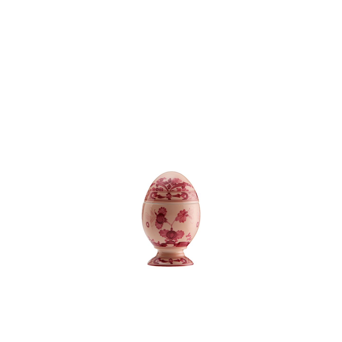 Ginori 1735 Oriente Italiano Vermiglio Vide Poche Egg with Cover | 5.25in