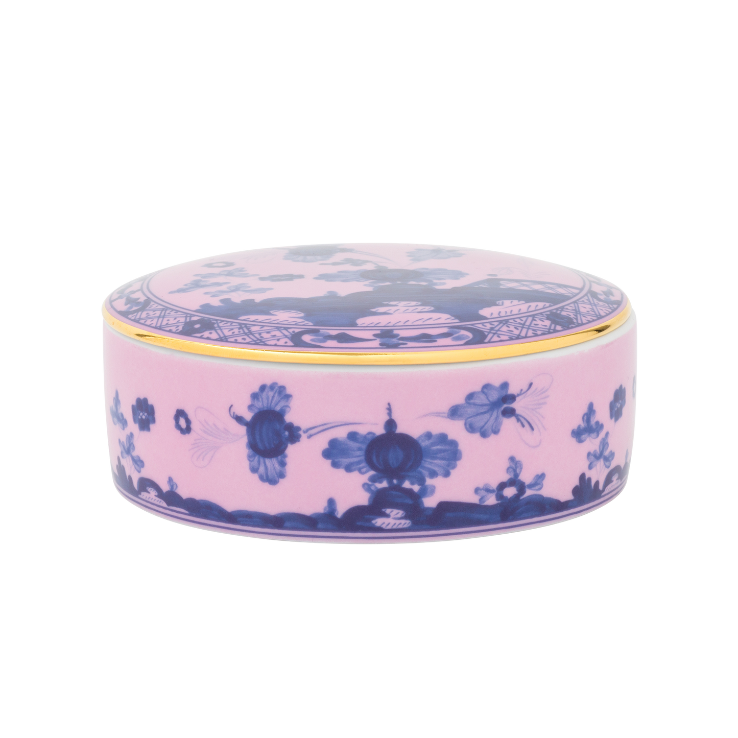 Ginori 1735 Oriente Italiano Azalea Round Keepsake Box | 5.25in