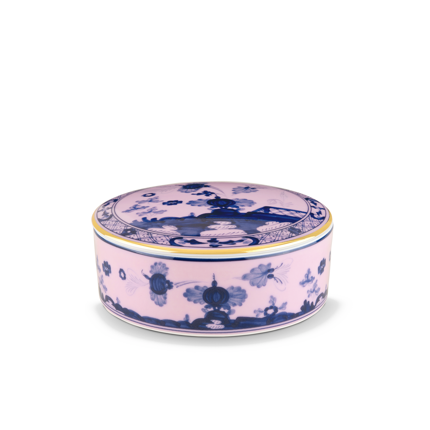 Ginori 1735 Oriente Italiano Azalea Round Keepsake Box | 5.25in