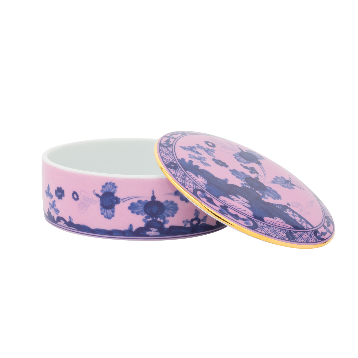 Ginori 1735 Oriente Italiano Azalea Round Keepsake Box | 5.25in