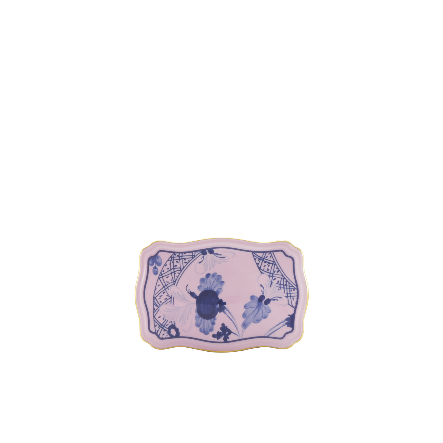 Ginori 1735 Oriente Italiano Azalea Large Rectangular Box with Cover | 5.5in