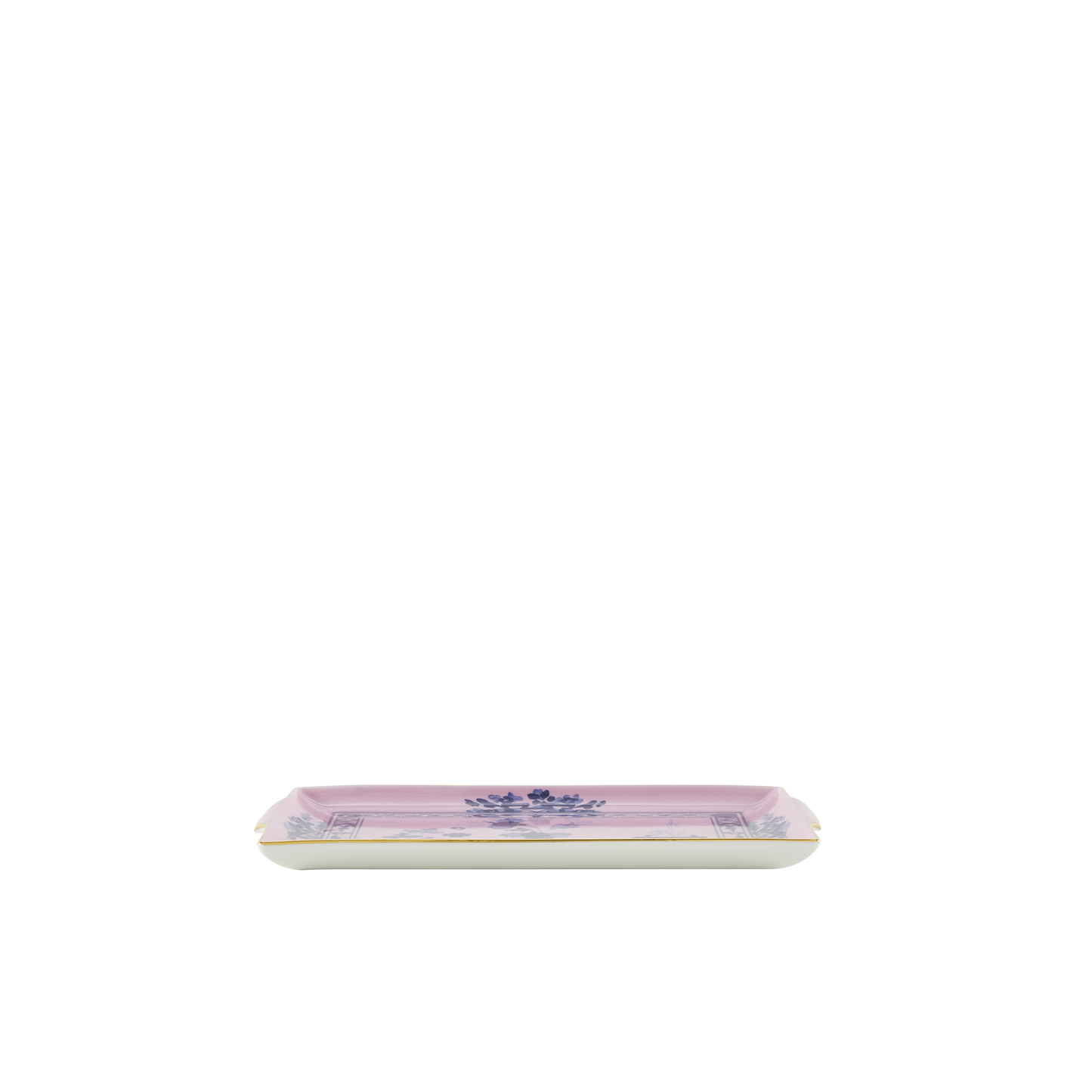 Ginori 1735 Oriente Italiano Azalea Rectangular Tray with Handles | 9.2x6in