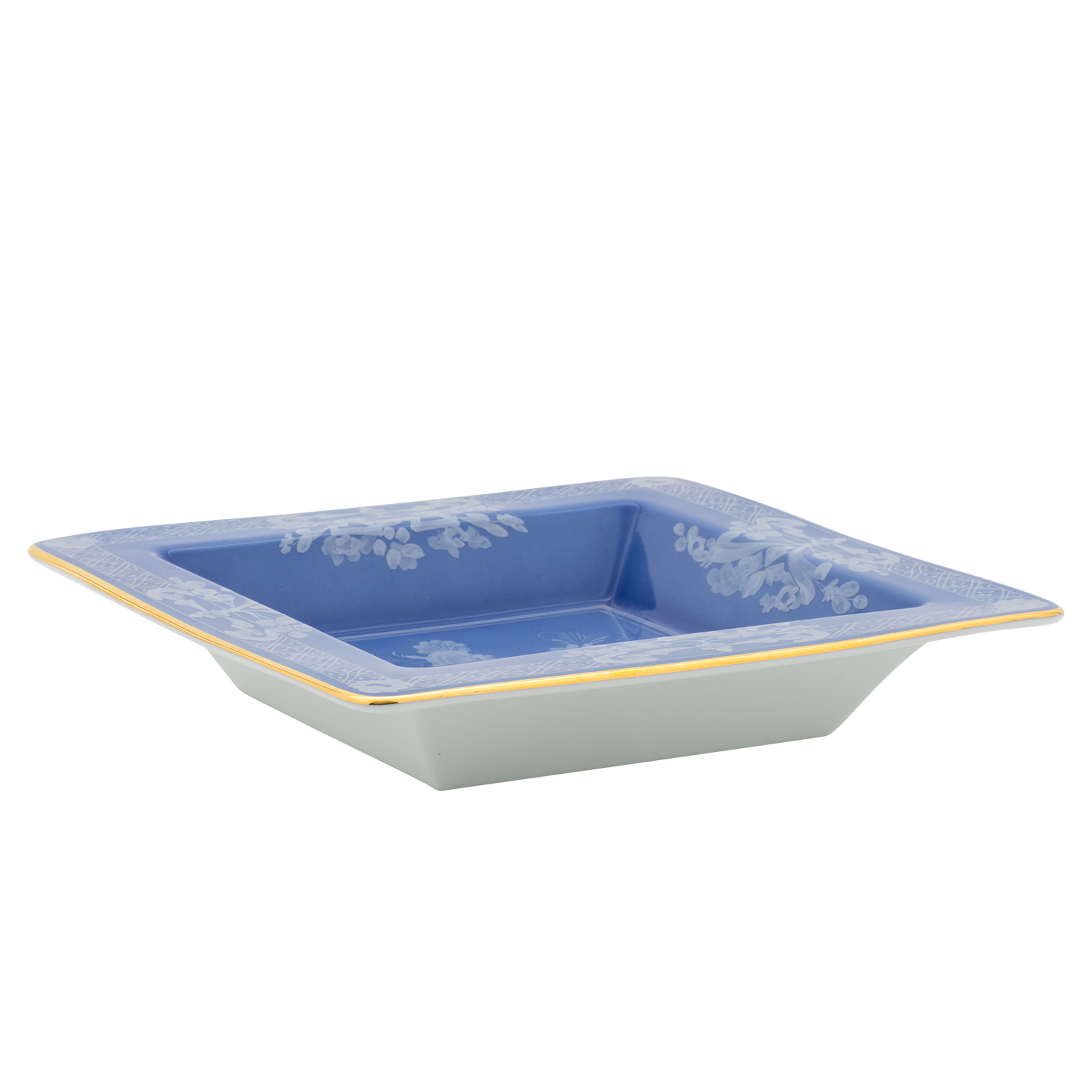 Ginori 1735 Oriente Italiano Pervinca Vide Poche Small Squared Change Tray | 7in
