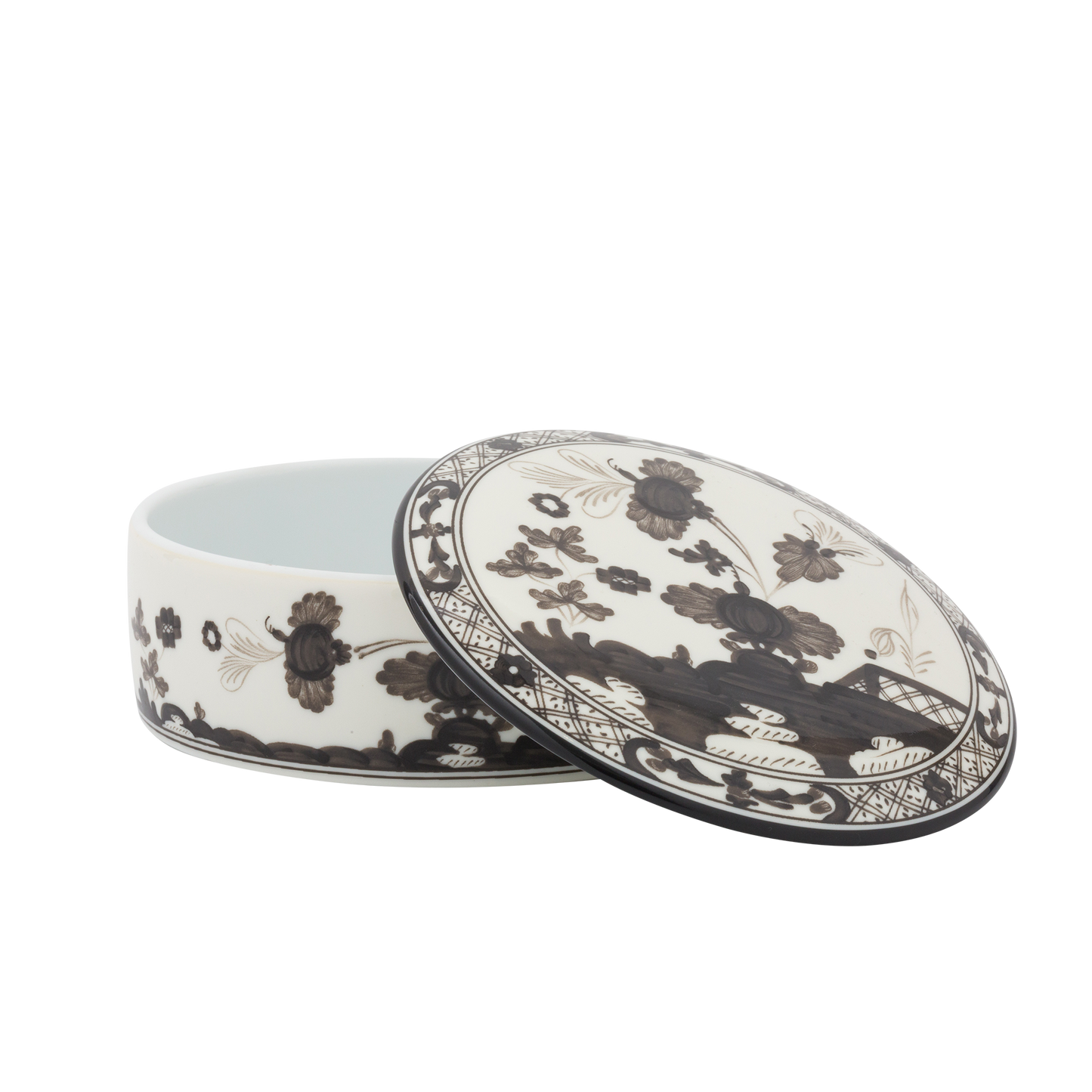 Ginori 1735 Oriente Italiano Albus Round Box with Cover | 5in