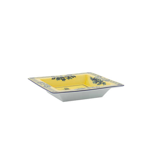 Ginori 1735 Oriente Italiano Citrino Vide Poche Small Squared Change Tray | 7in