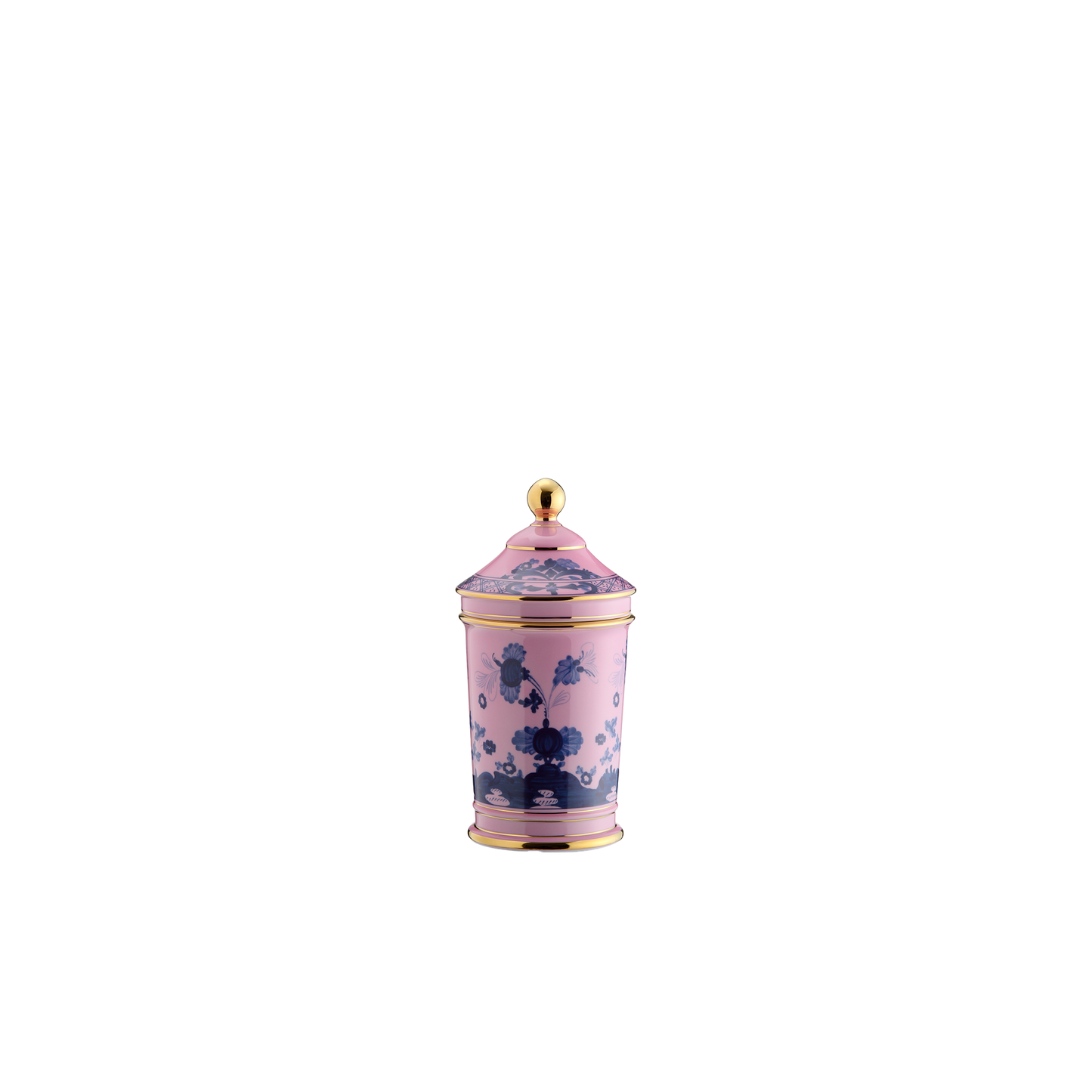 Ginori 1735 Oriente Italiano Azalea Pharmacy Vase with Cover | 8in