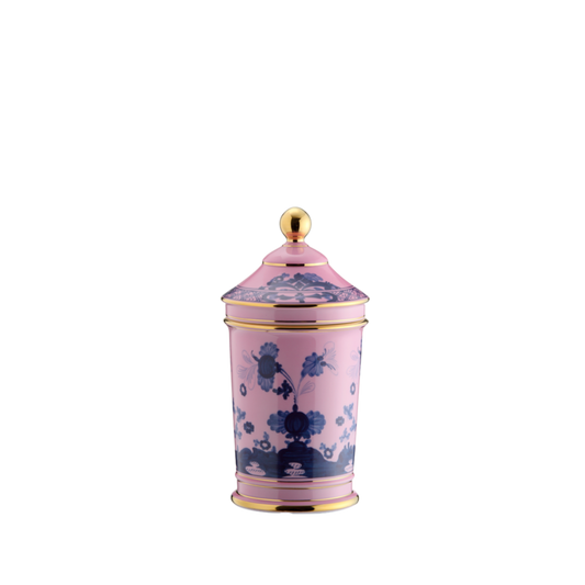Ginori 1735 Oriente Italiano Azalea Pharmacy Vase with Cover | 8in