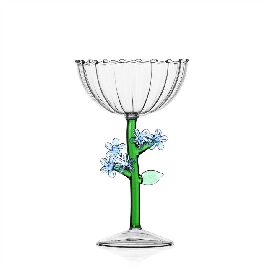 Ichendorf Botanica Champagne Coupe | 9.5oz Light Blue