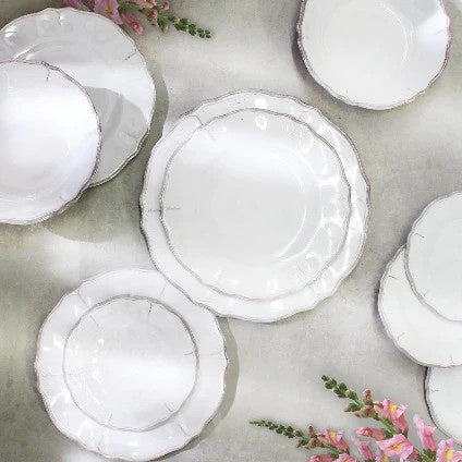 Bianco Mini Two Handled Bowls Set Of 3 | White 4.75in