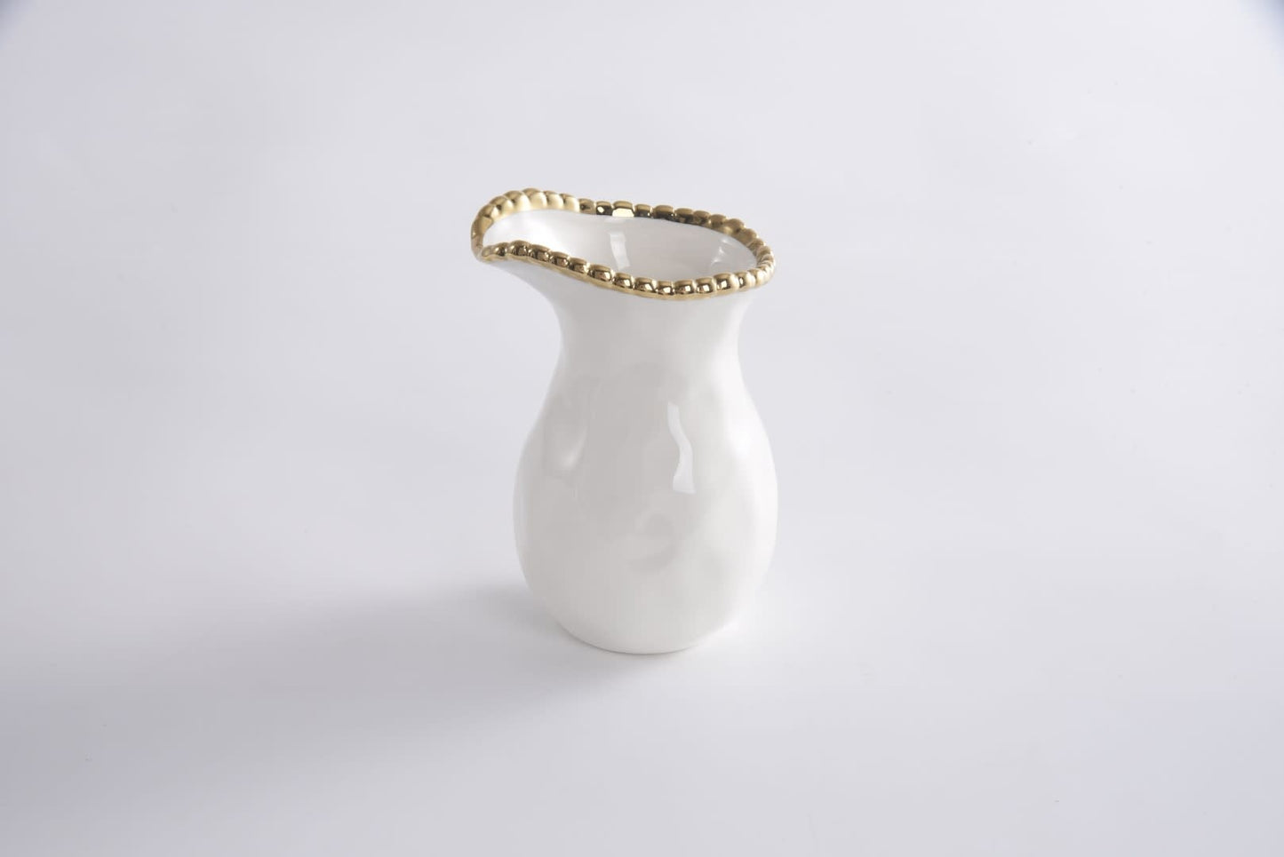 Creamer/Pitcher | White + Gold