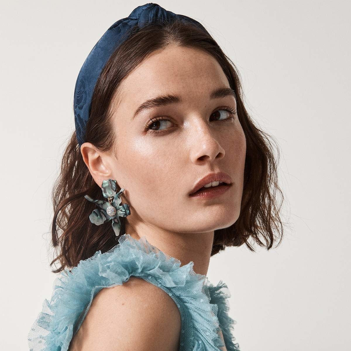 Lele Sadoughi Small Crystal Lily Earrings