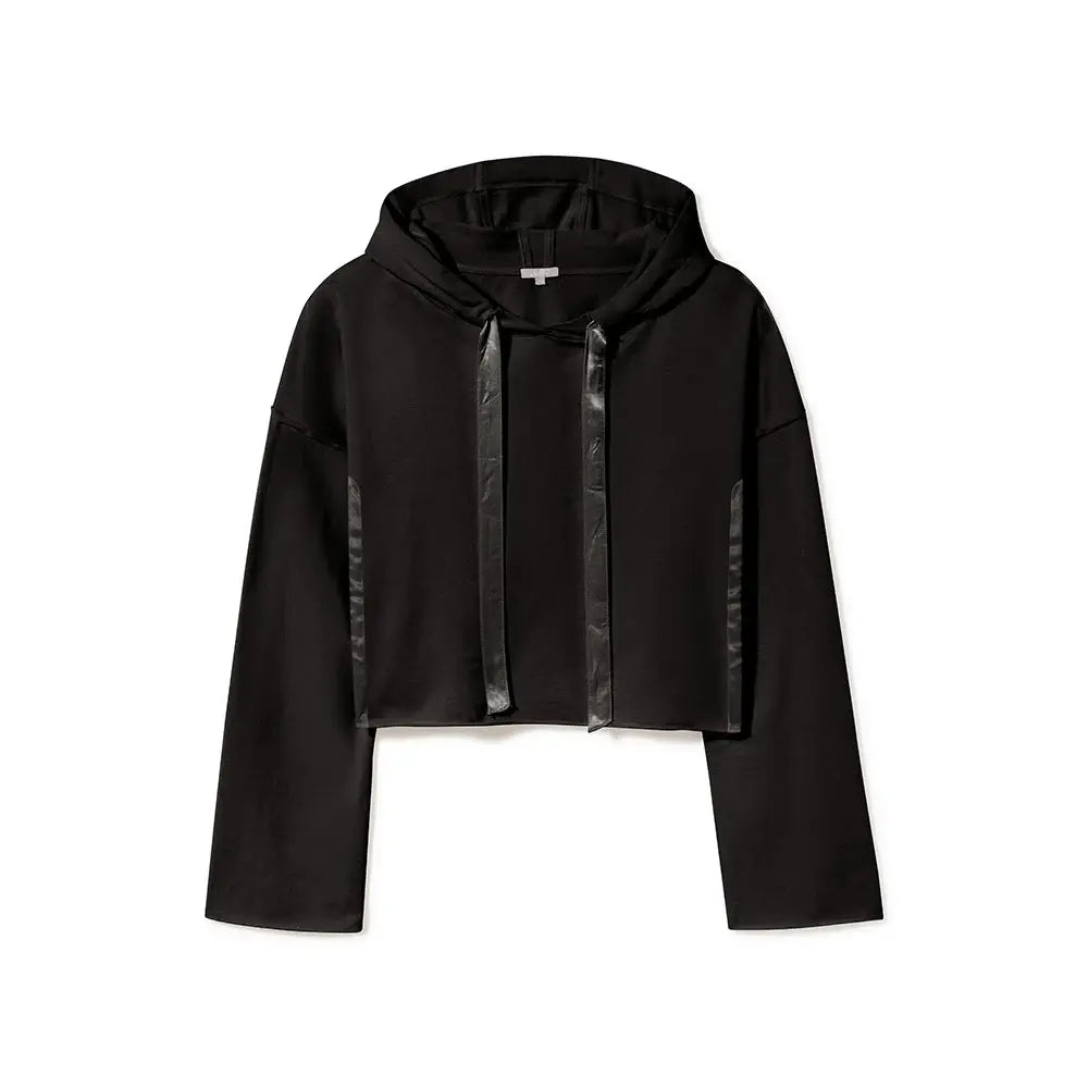 Bianca Satin Inset Hoodie |