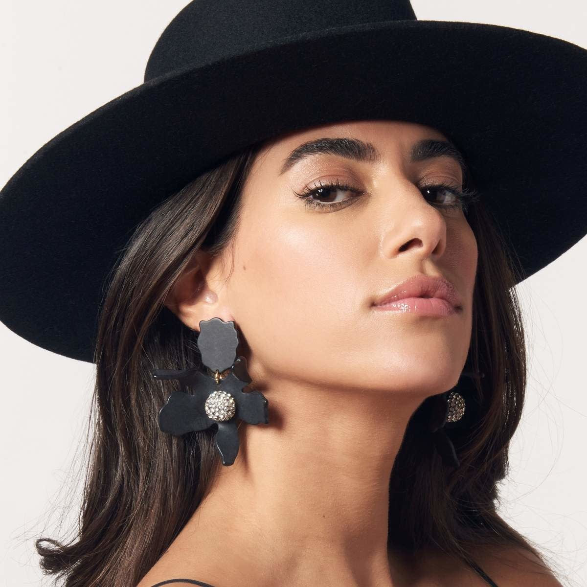 Lele Sadoughi Crystal Lily Earrings