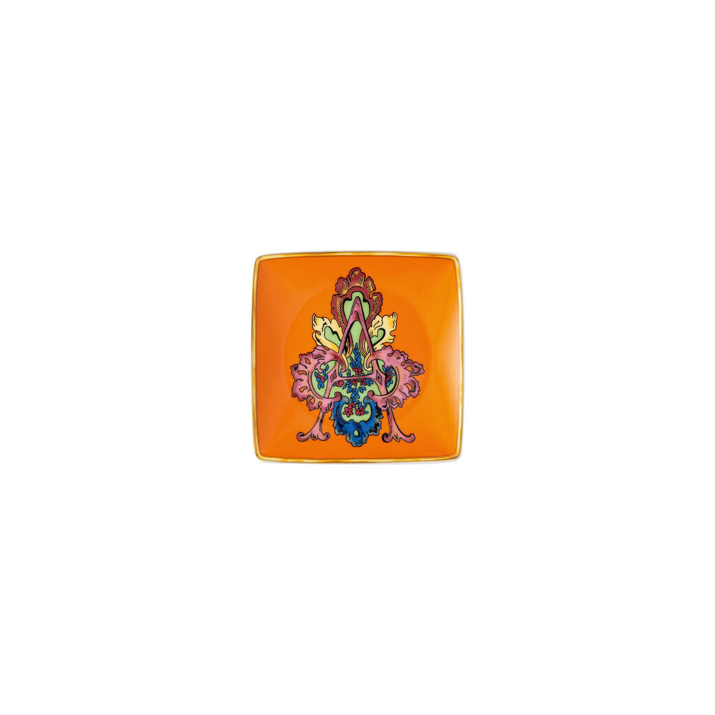 Versace Alphabet Square Dish | 4.75in A