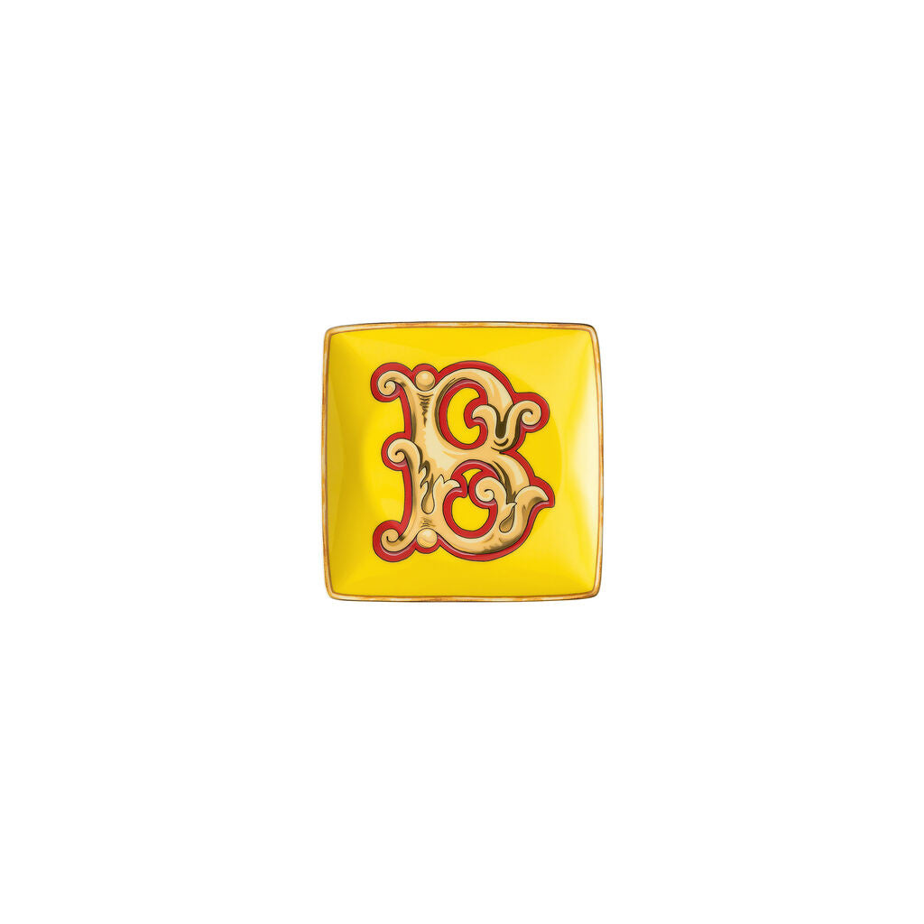 Versace Alphabet Square Dish | 4.75in B